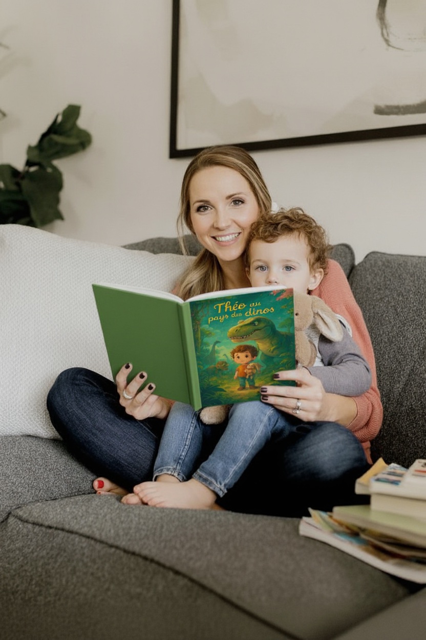 Parent and child reading together